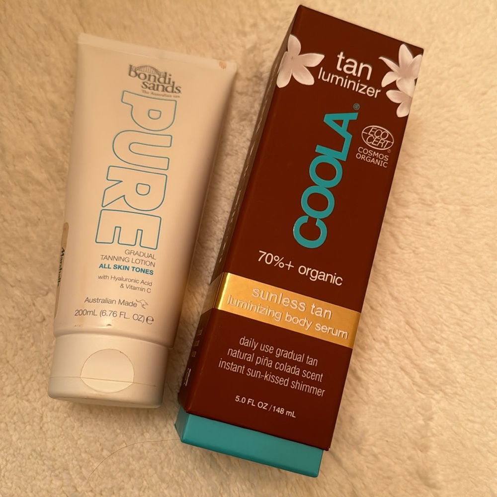 Bundle of Coola and Bondi Sands, the Australian tan, pure gradual tanning lotion